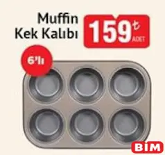 MUFFİN KEK KALIBI 6'LI MUFFİN KEK KALIBI 6'LI